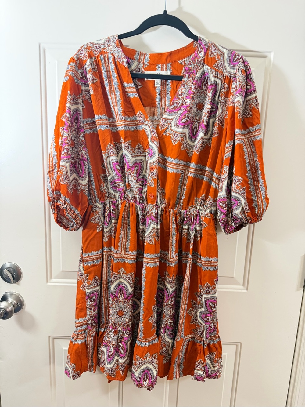 Porridge Anthropologie Paisley Boho Mini Dress Women’s Small 0125
